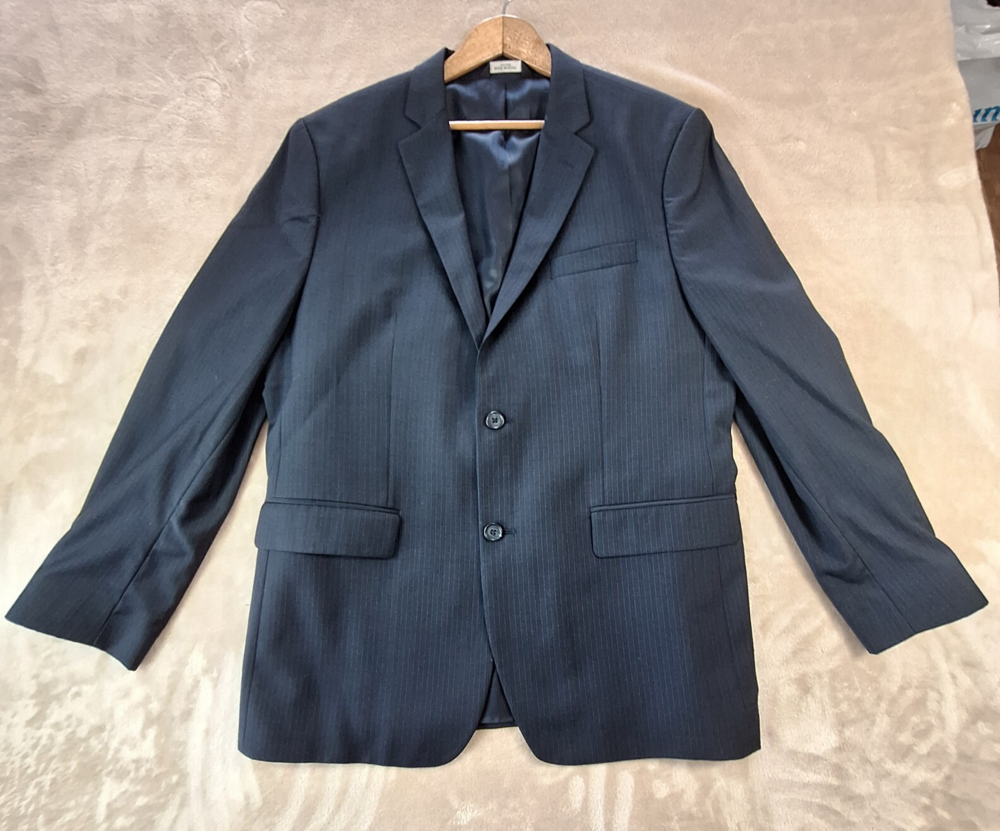 Banana Republic Blazer Men's 44R Blue Single Breasted Wool Vented Made in Egypt